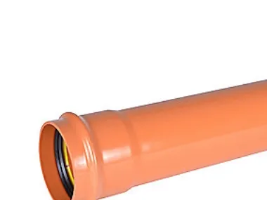PVC-kloakrør 250x3000mm SN8 - enkeltlagsrør, EN1401. Wavin