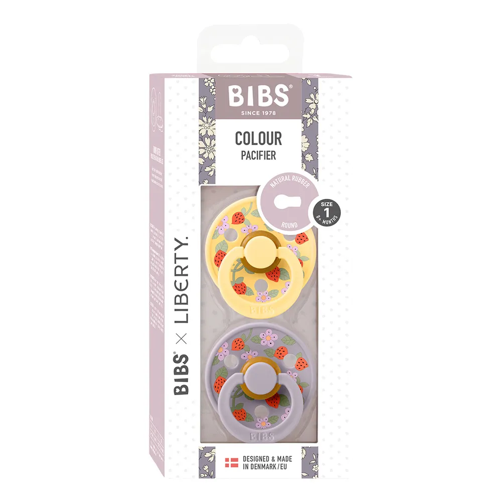 BIBS x Liberty Colour Latex Rund Strawberries and Cream - flere størrelser