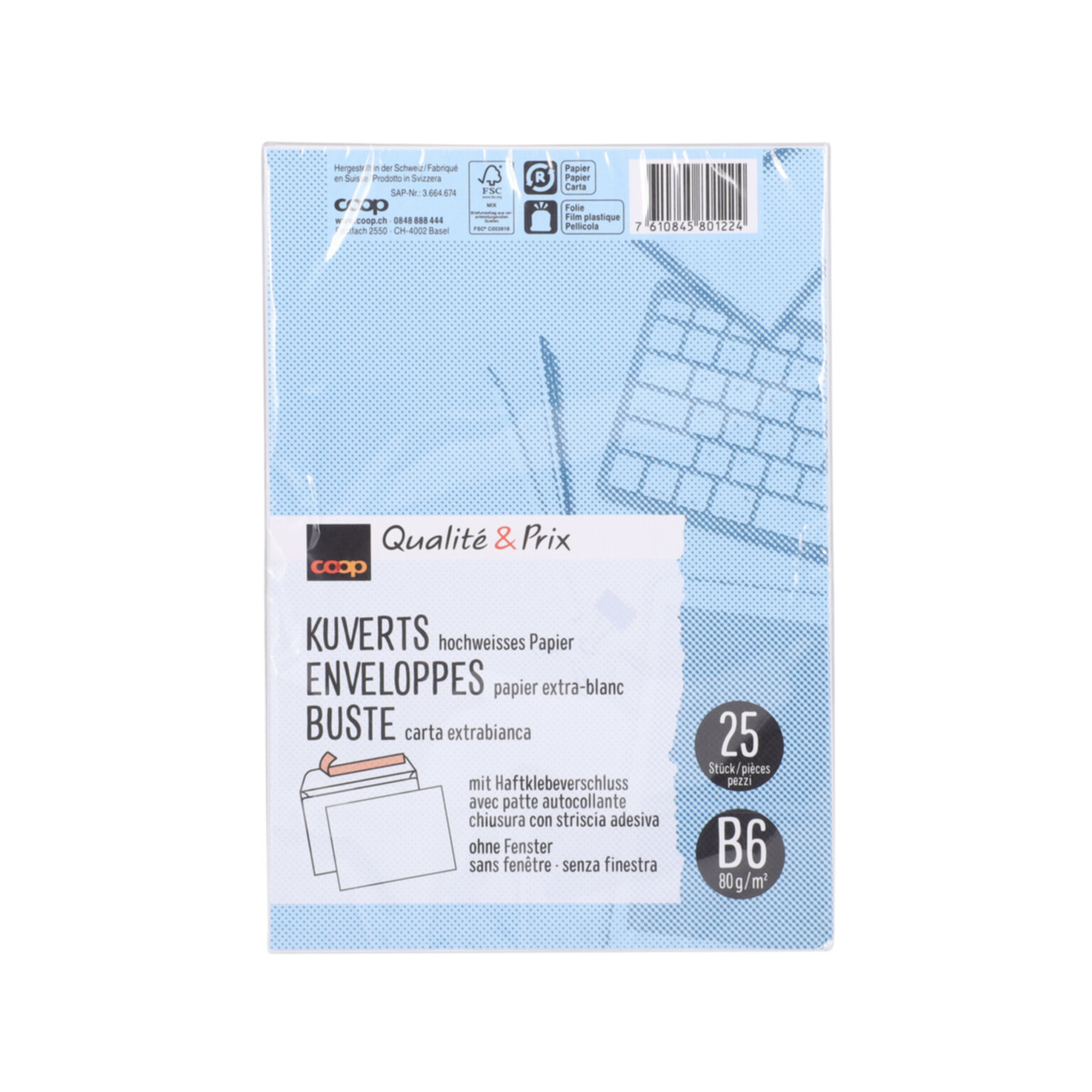 Qualité & Prix Kuvert B6 25 Stück