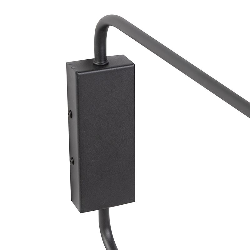 Design wandlamp zwart 2-lichts verstelbaar - Lune