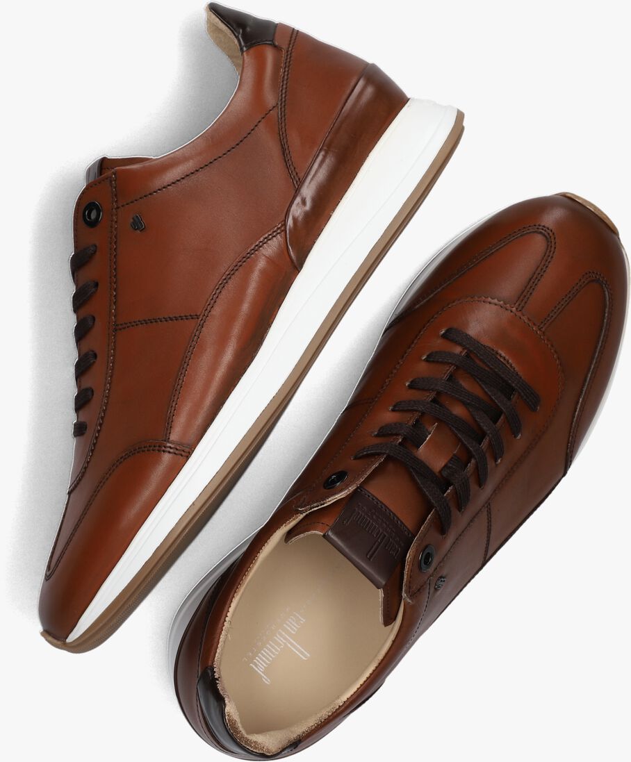 VAN BOMMEL cognac van bommel lage sneakers sbm-10015