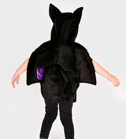 Den Goda Fen Kostüm - Fledermaus - Lila/Schwarz