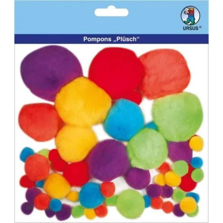 URSUS Pompons bunt, 60 Stück