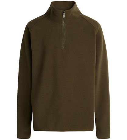 Grønt Fleecetr?je - Darby - Army Green