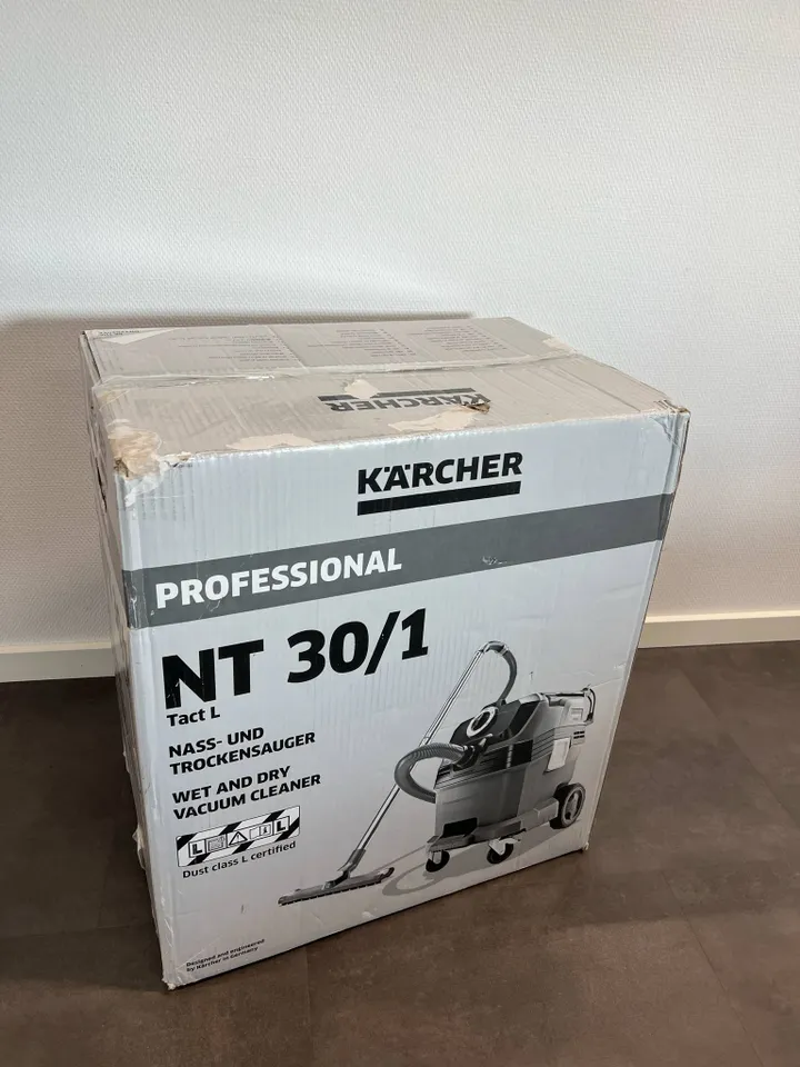 [OUTLET] - Kärcher Professional NT 30/1 Tact L - Støvsuger - beholder - pose / uden pose