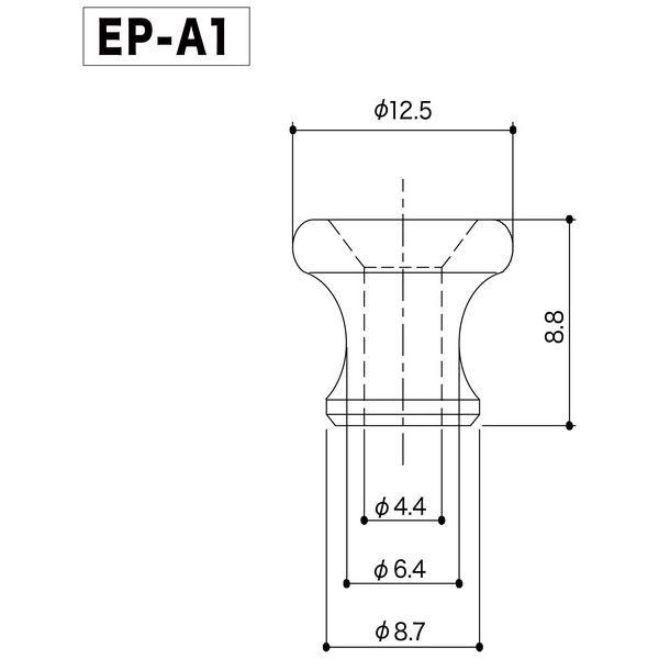 Gotoh EP-A1 Aged Aluminium Strap Pin