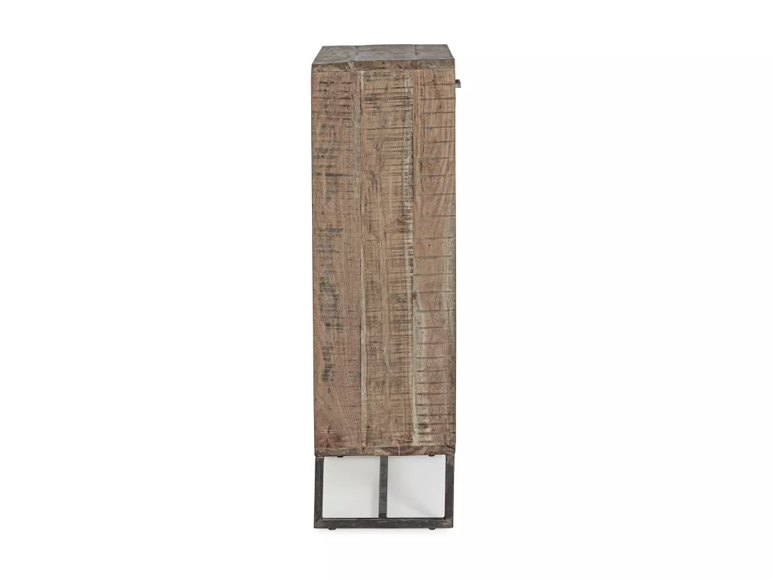 Armoire à vin avec 1 tiroir acacia marron Emete L 60cm