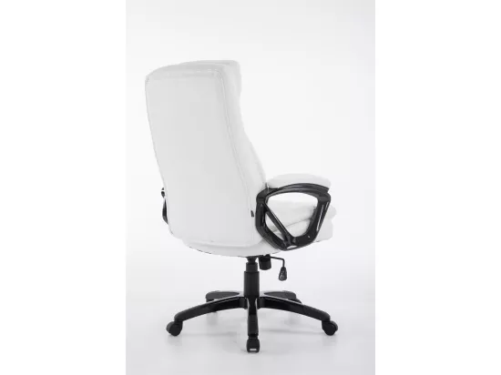 Chaise de bureau - Similicuir & Plastique - Blanc - XL Platon