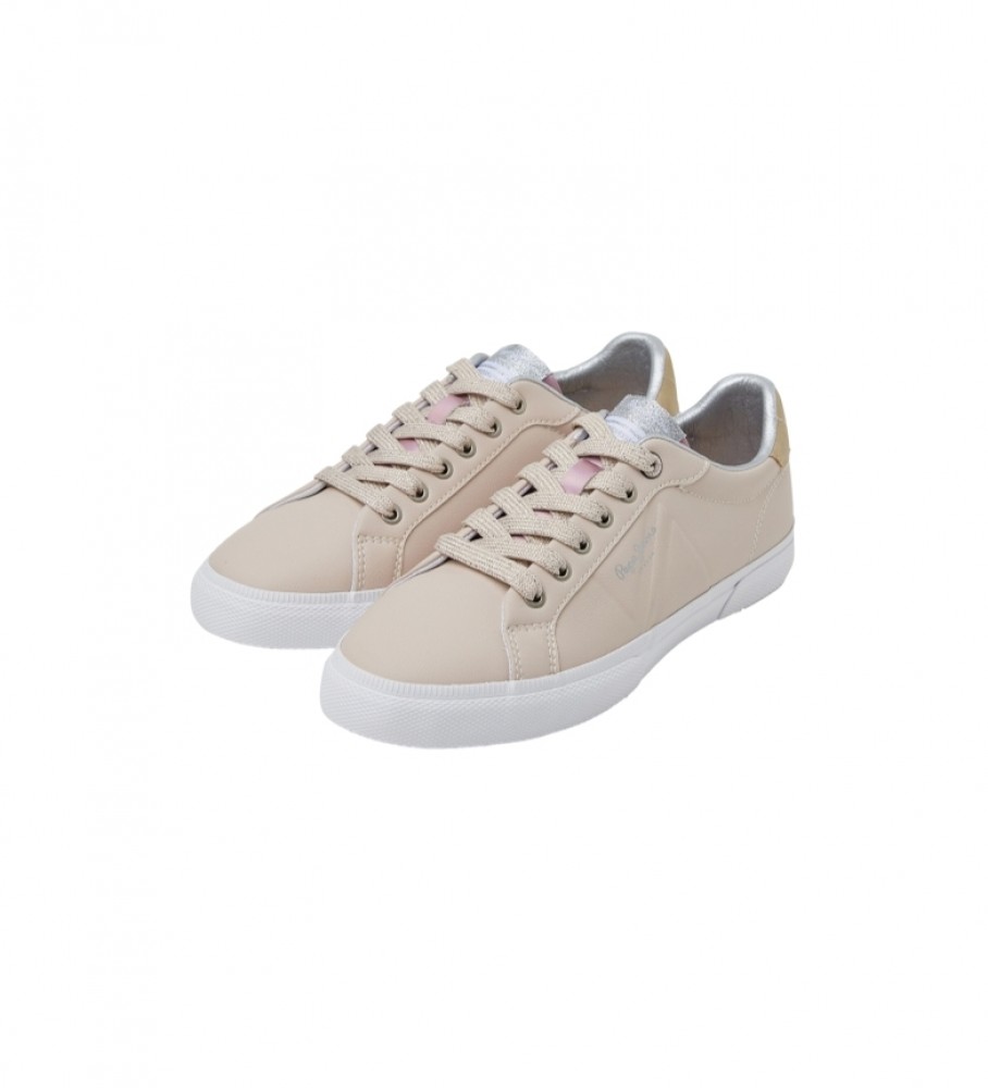 Tênis Pepe Jeans Kenton Flag Basic bege