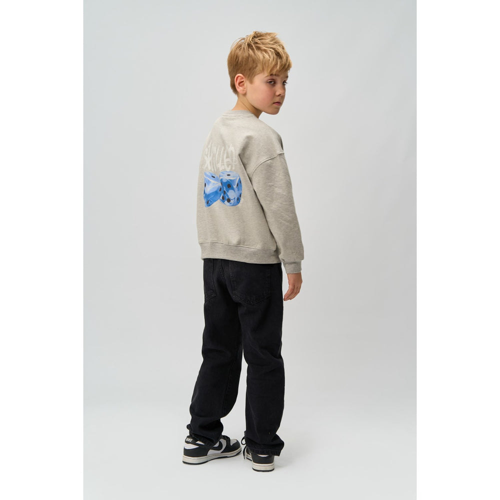Køb The New Light Grey Melange Ron Melange Oversize Sweatshirt