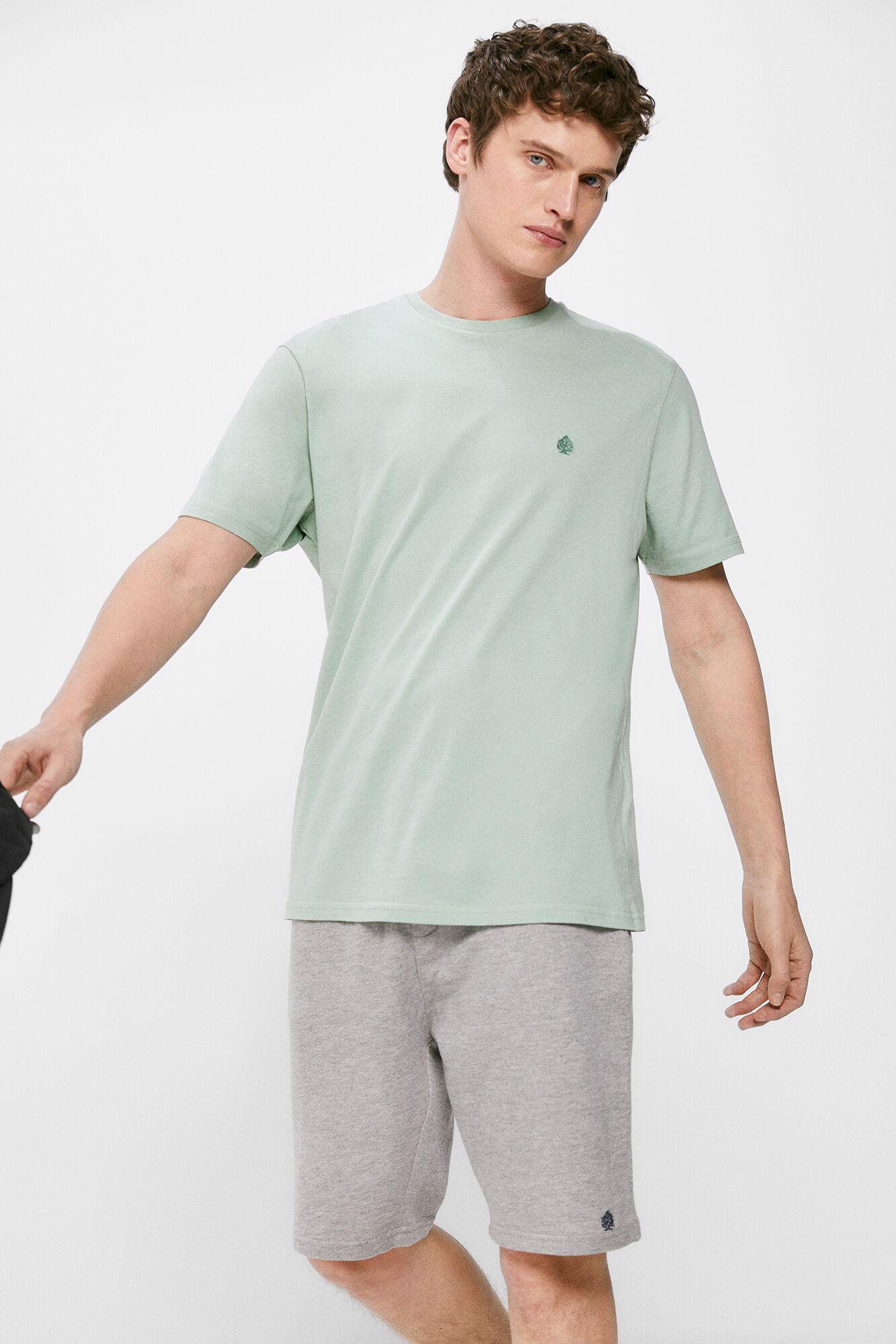 Conjunto esportivo Bermuda - cinza médio