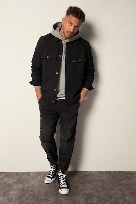 STHUGE Twilljacke, große Brusttaschen, bis 8 XL