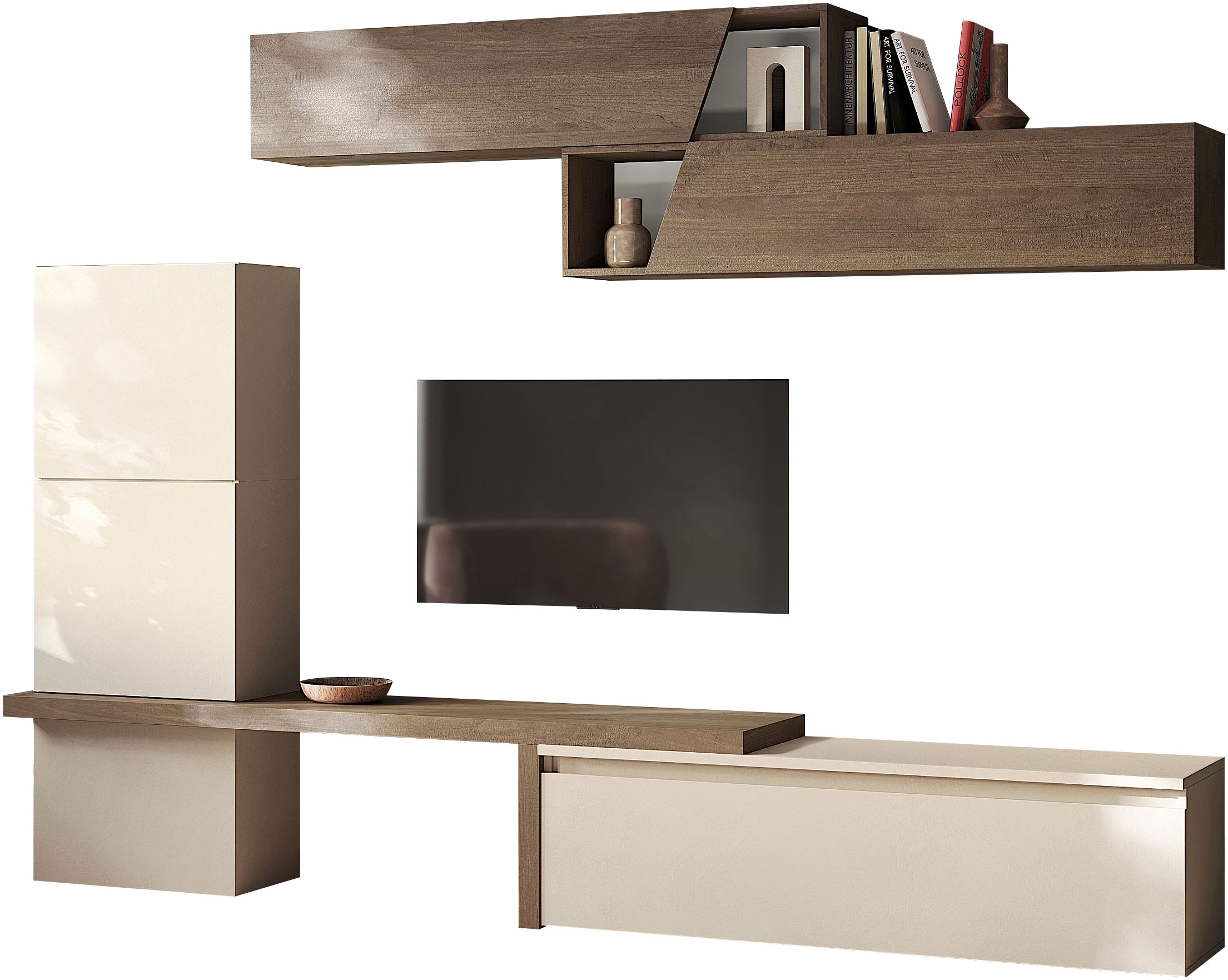 INOSIGN Wohnwand »Infinity, 7tlg. Breite 280 cm, moderne Mediawand« 7 Stk. tlg.