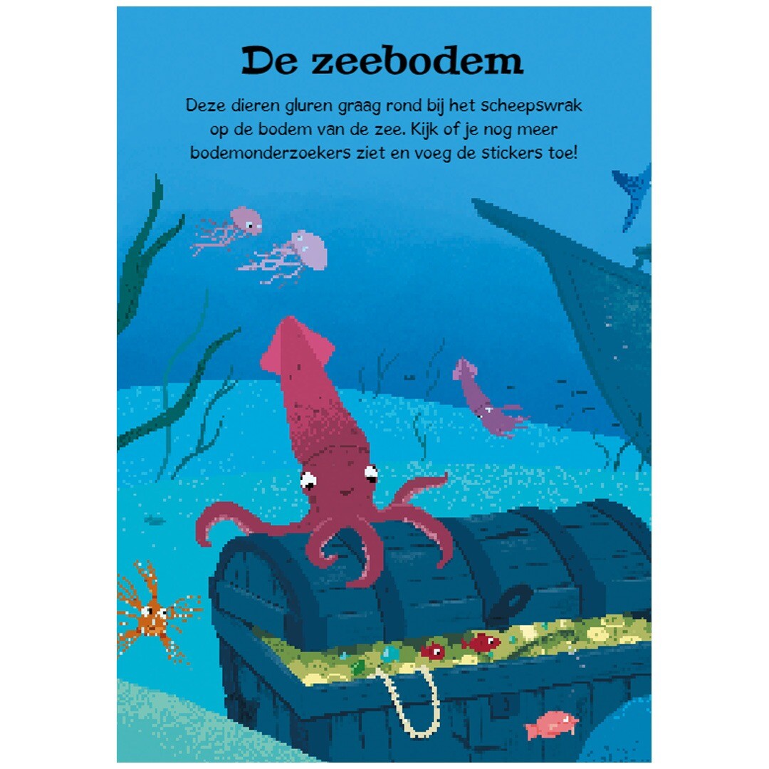 Uitgeverij rebo superstickers in de oceaan
