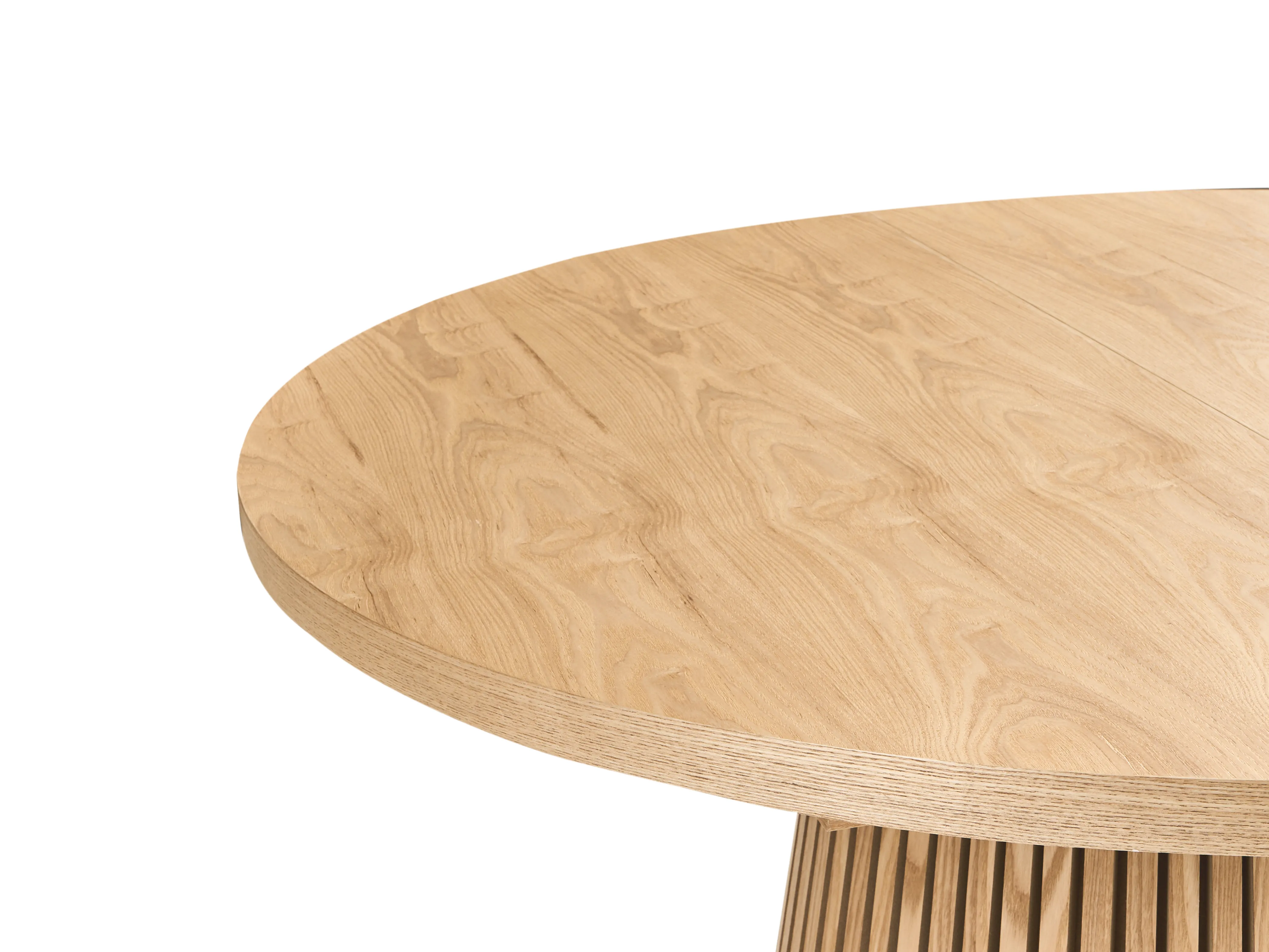 Eettafel uitschuifbaar MOORE Licht essenhout 120 cm 120/160 cm