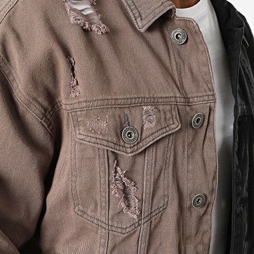 Veste Jean Noir Marron