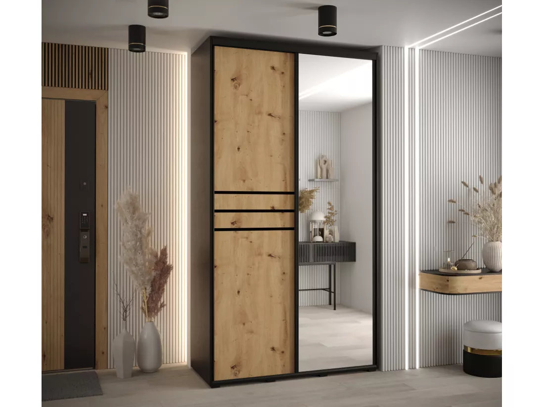 ARMOIRE DAVOS 11 À PORTES COULISSANTES 235,2/130/45 2 portes