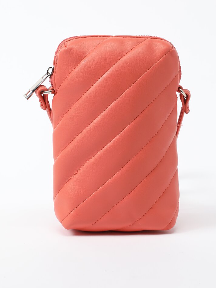 Capa acolchoada para celular - Coral