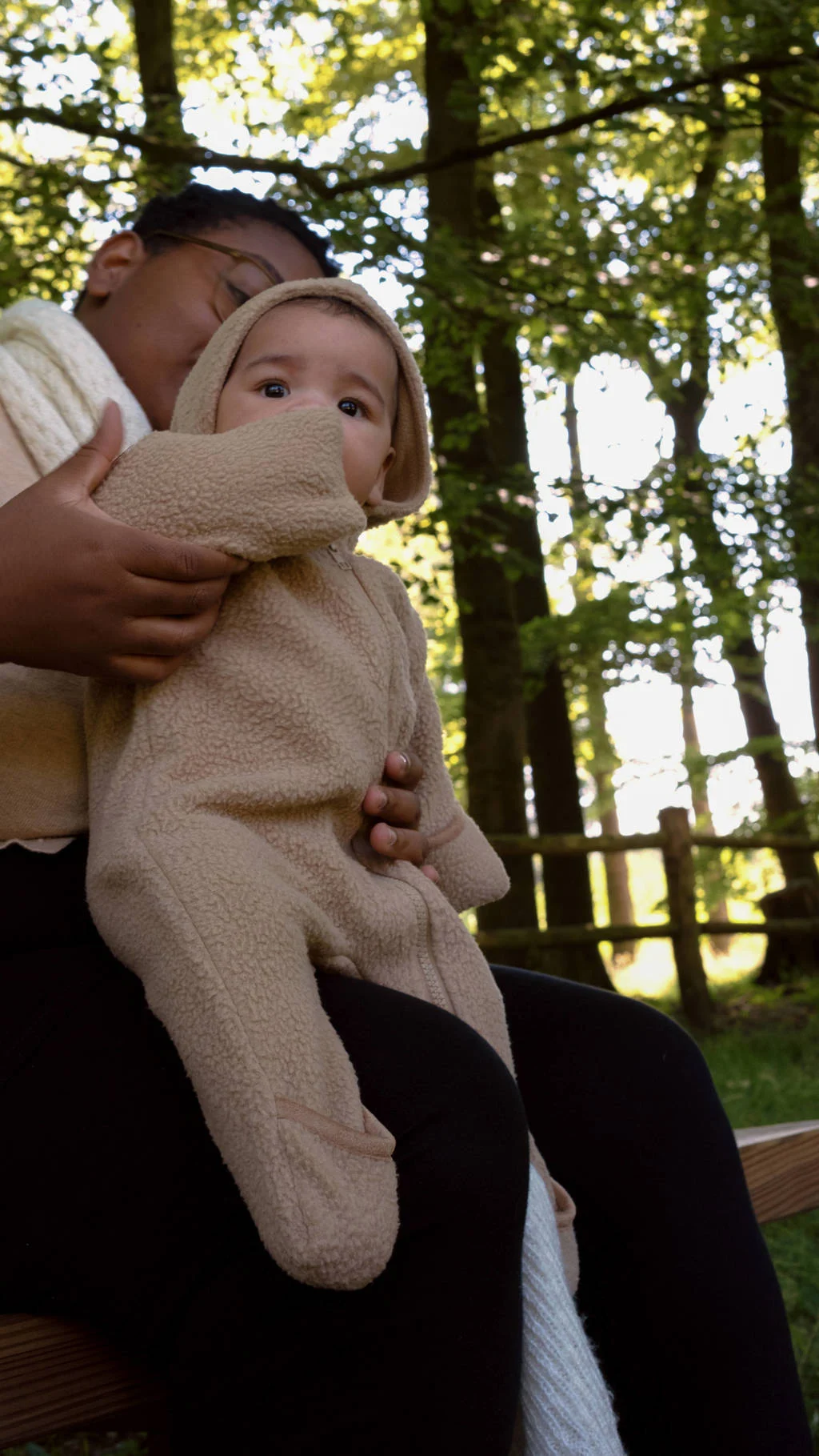 Lodger fleece teddy babypak bruin