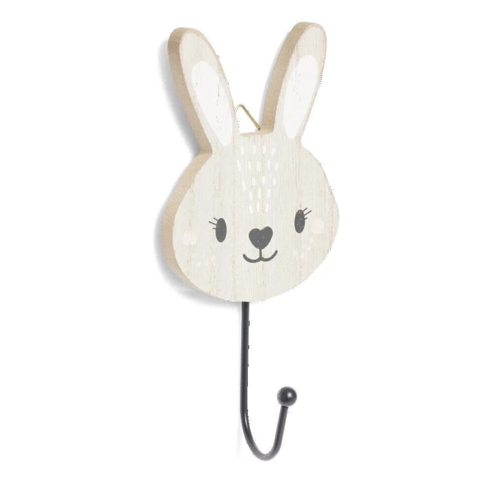 Patère enfant forme animal 10xH15cm - 4 modèles