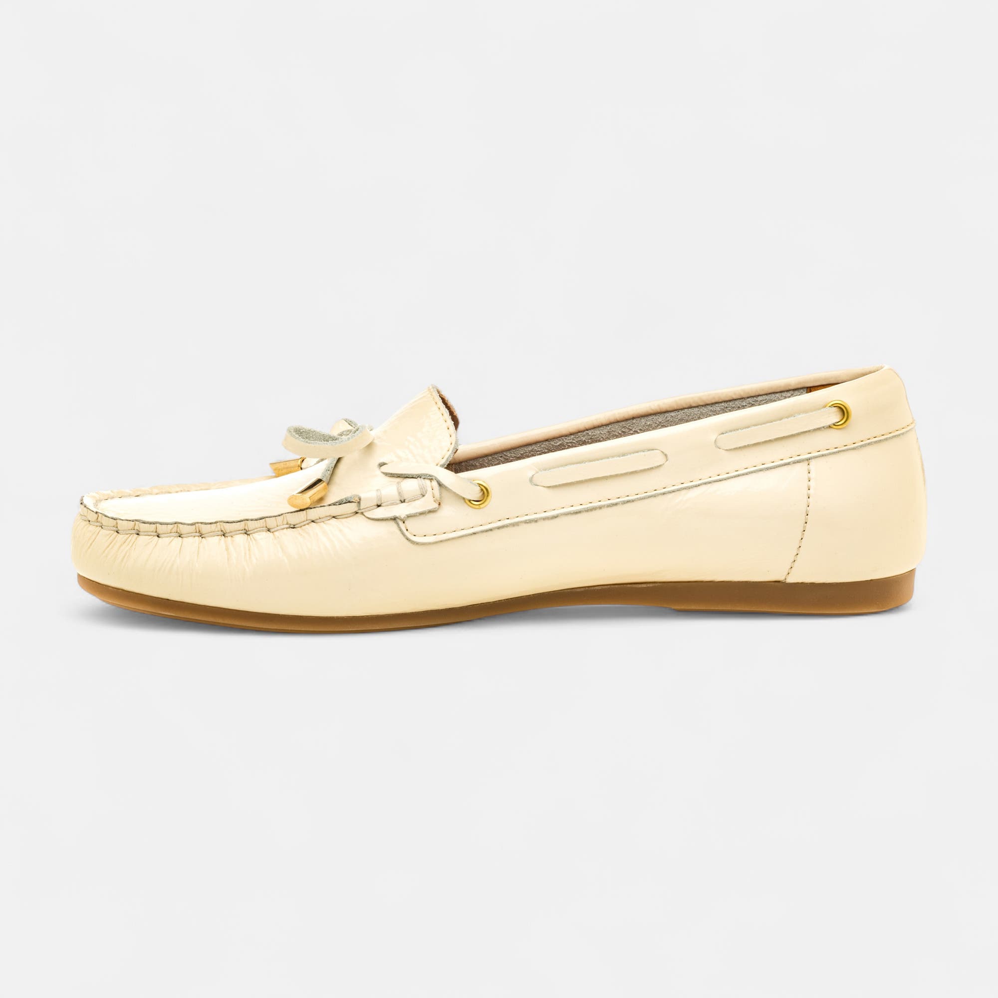 Mocassins Femme en cuir beige