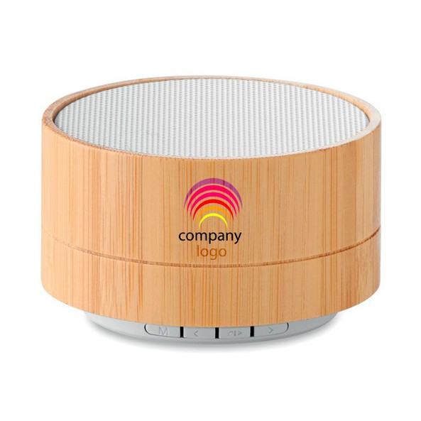 GiftRetail MO9609 - SOUND BAMBOO Haut-parleur sans fil Bambou