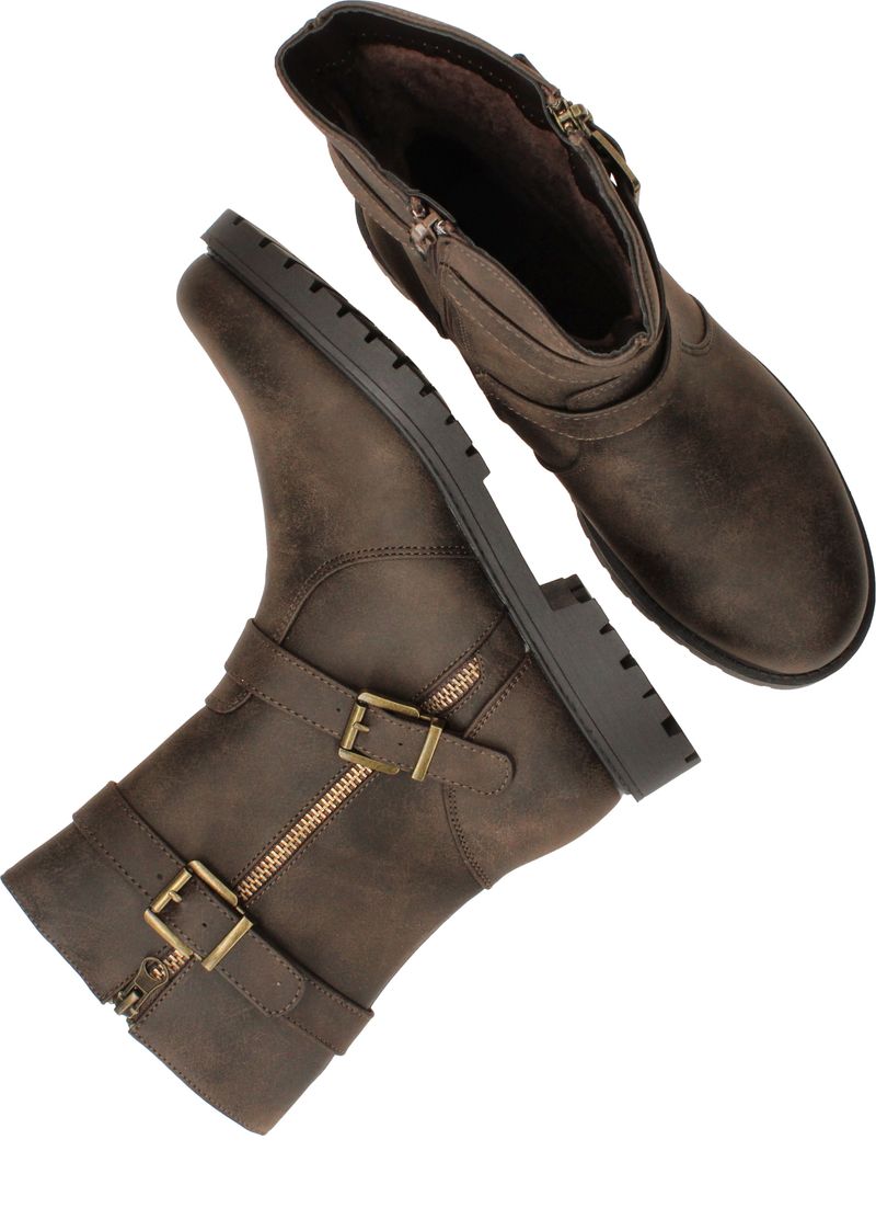DSTRCT Bikerboots Bruin Dames