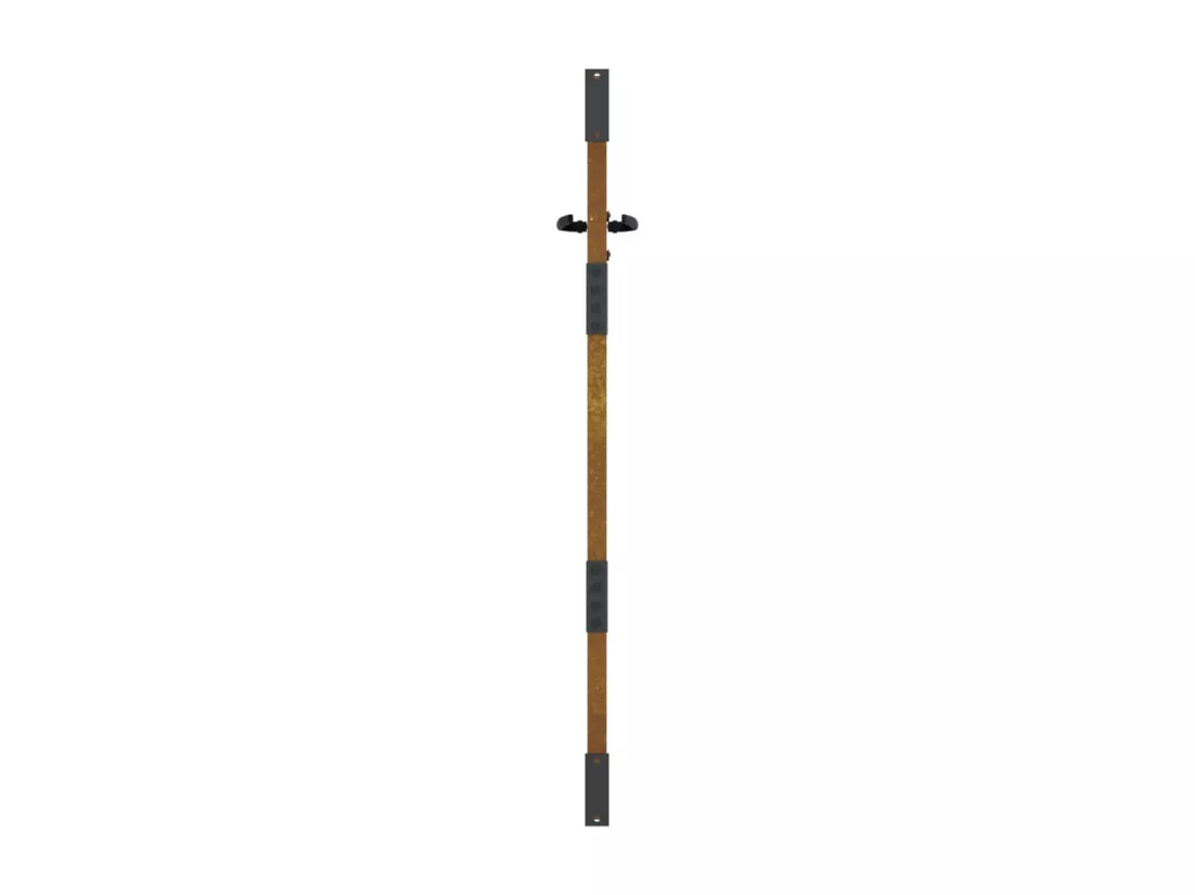 Portail de jardin 85x150 cm acier corten conception d'herbe