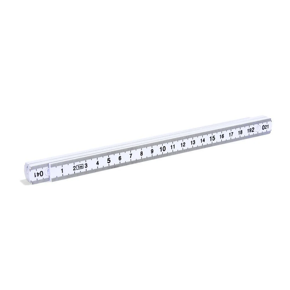 Mètre pliant 1m blanc