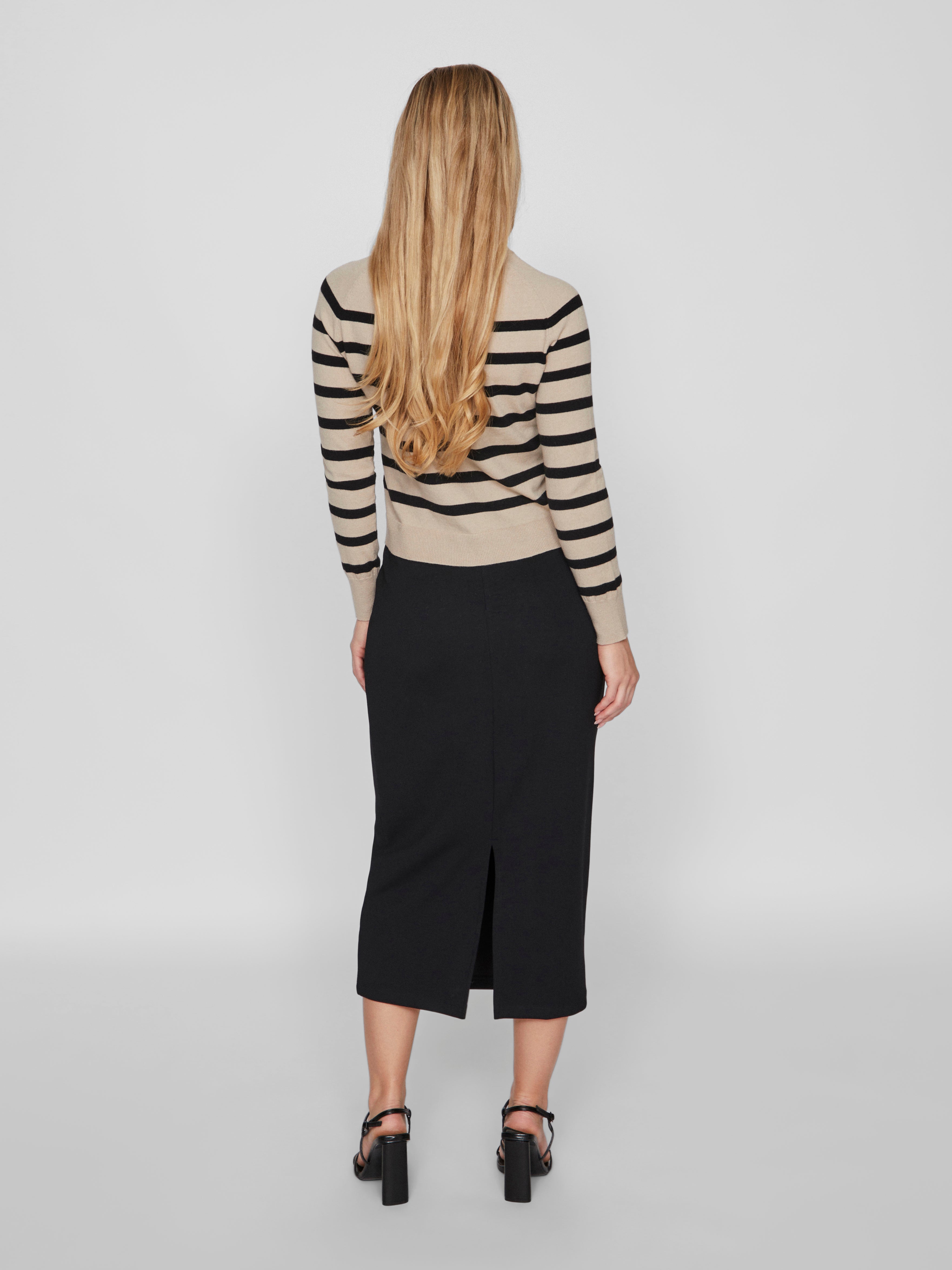 Vila  Vireflecti HW midi nederdel - Black Beauty