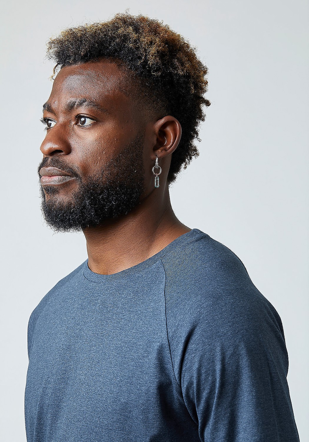 WE ARE ZRCL Herren-Longsleeve Basic Blue Stone