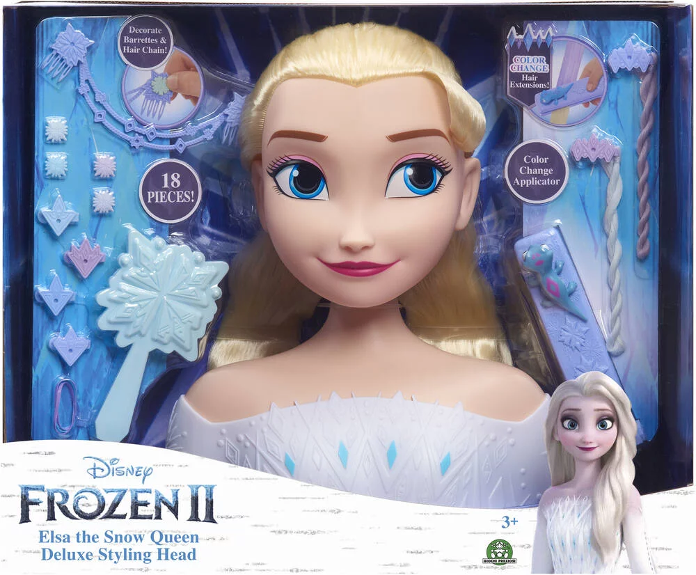 LA REINE DES NEIGES 2 - TETE A COIFFER DELUXE - ELSA