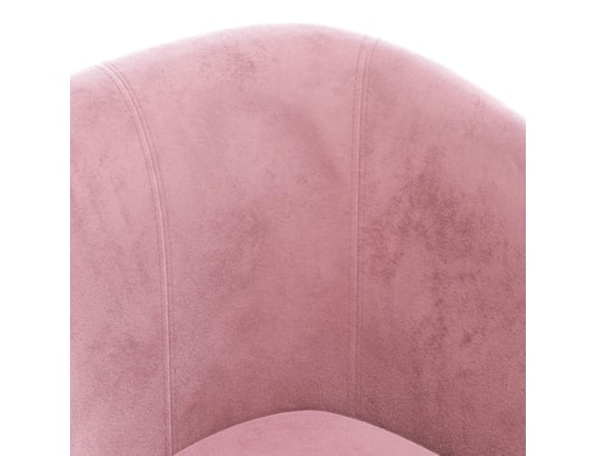 VIDAXL - Fauteuil cabriolet avec repose-pied rose velours