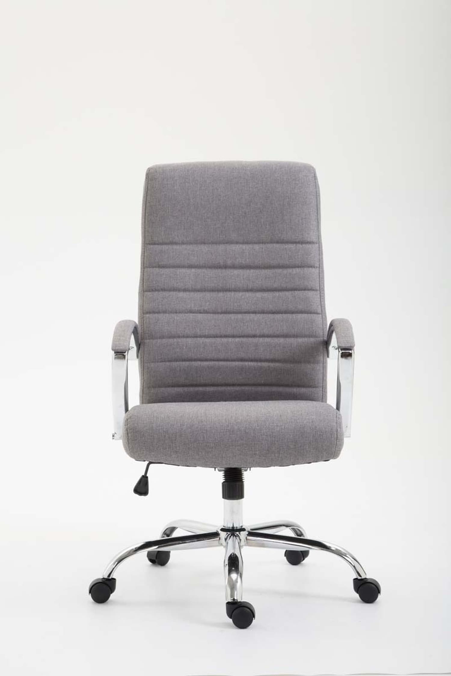 TPFLiving Bürostuhl Vallon Stoff Dunkelgrau