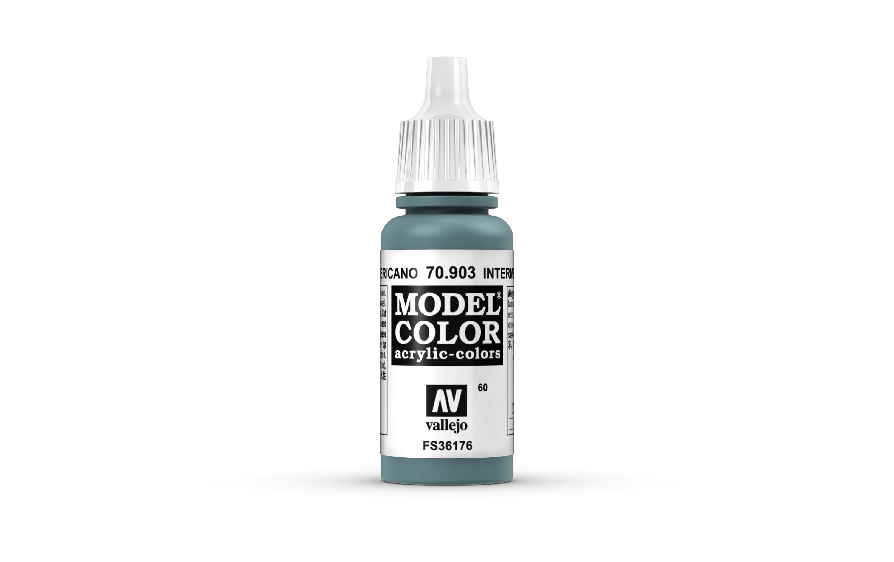 Acrylfarbe Matt, Intermediate Blau 17 mlModel Color Intermediate Blue