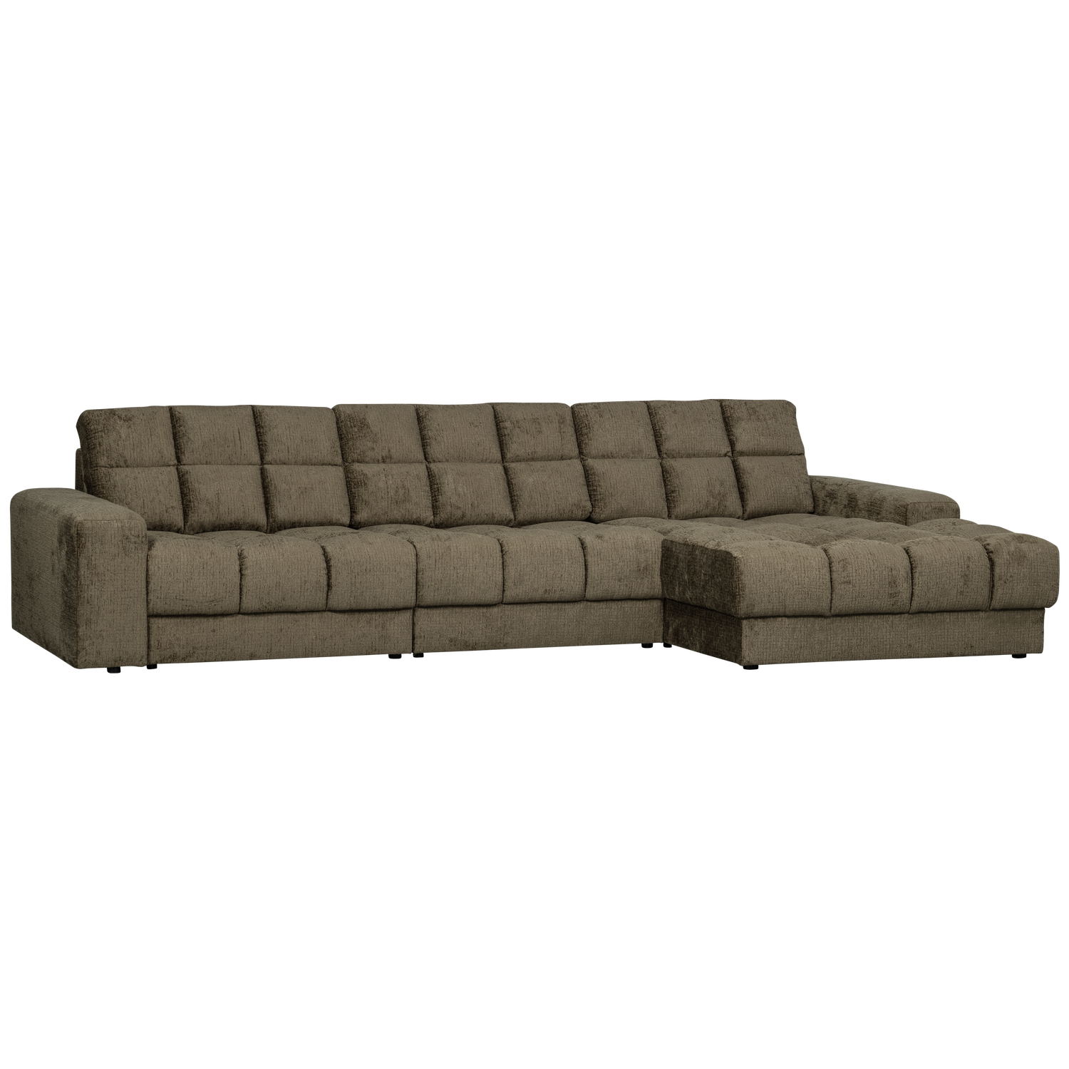 WOOOD Second Date Chaise Longue Rechts - Structure Velvet - Bonsai