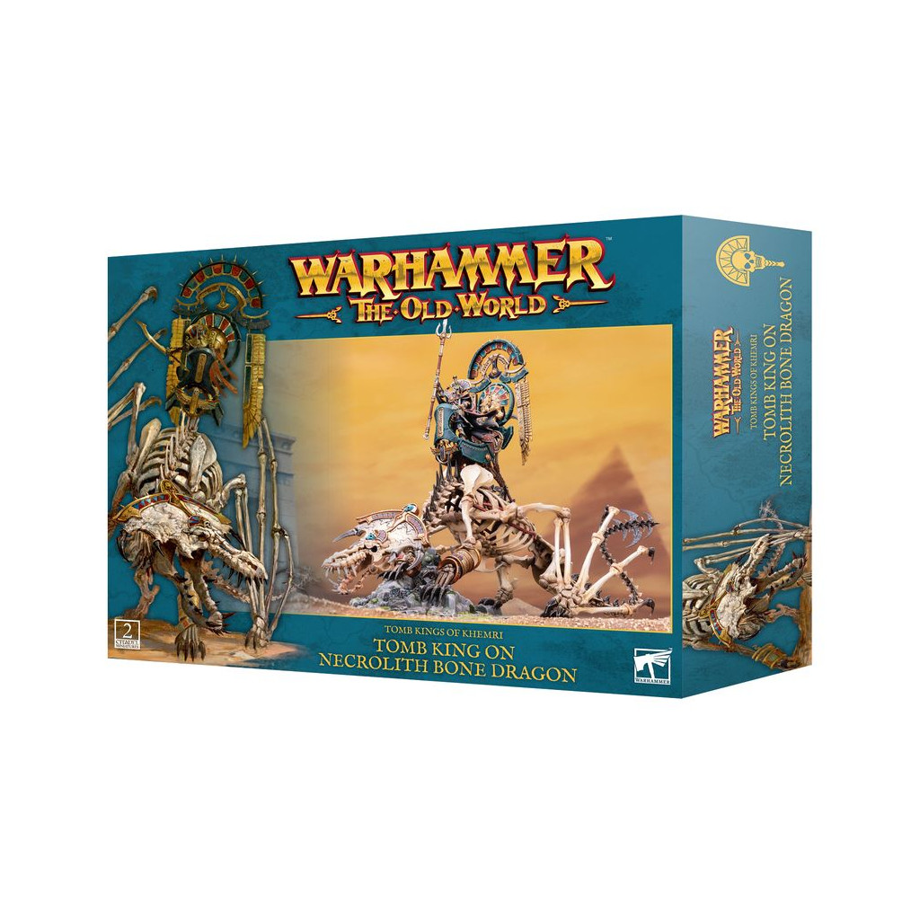 Warhammer - The Old World : Roi des Tombes de Khemri - Roi des Tombes sur Dragon d'Os Nécrolithe