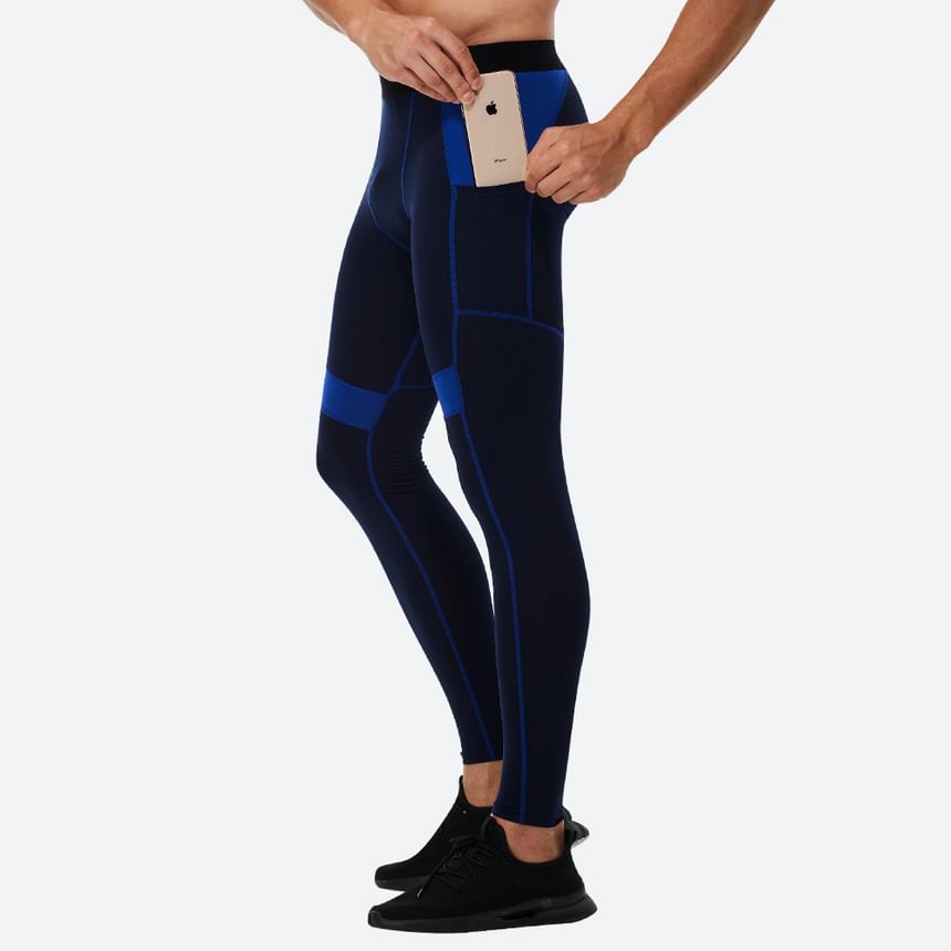 FoxFlair - Sportlegging met kleurblokken en zakken