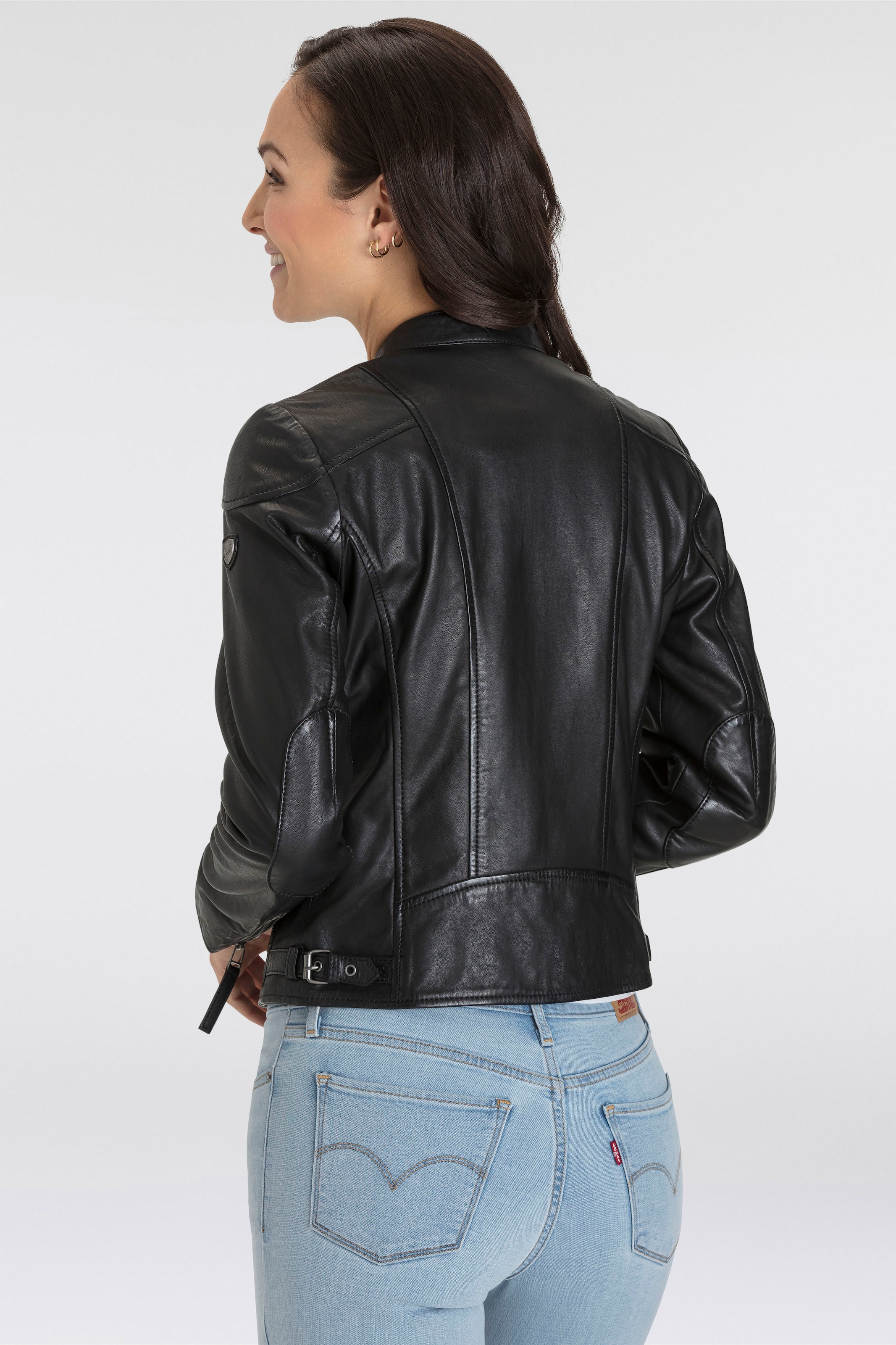 Mauritius Lederjacke »MWKyttie OT« mit verstärkten Schultern