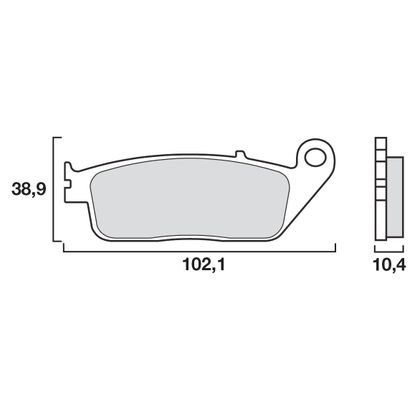 Plaquettes de freins Brembo Organique avant/arrière (selon modèle)
