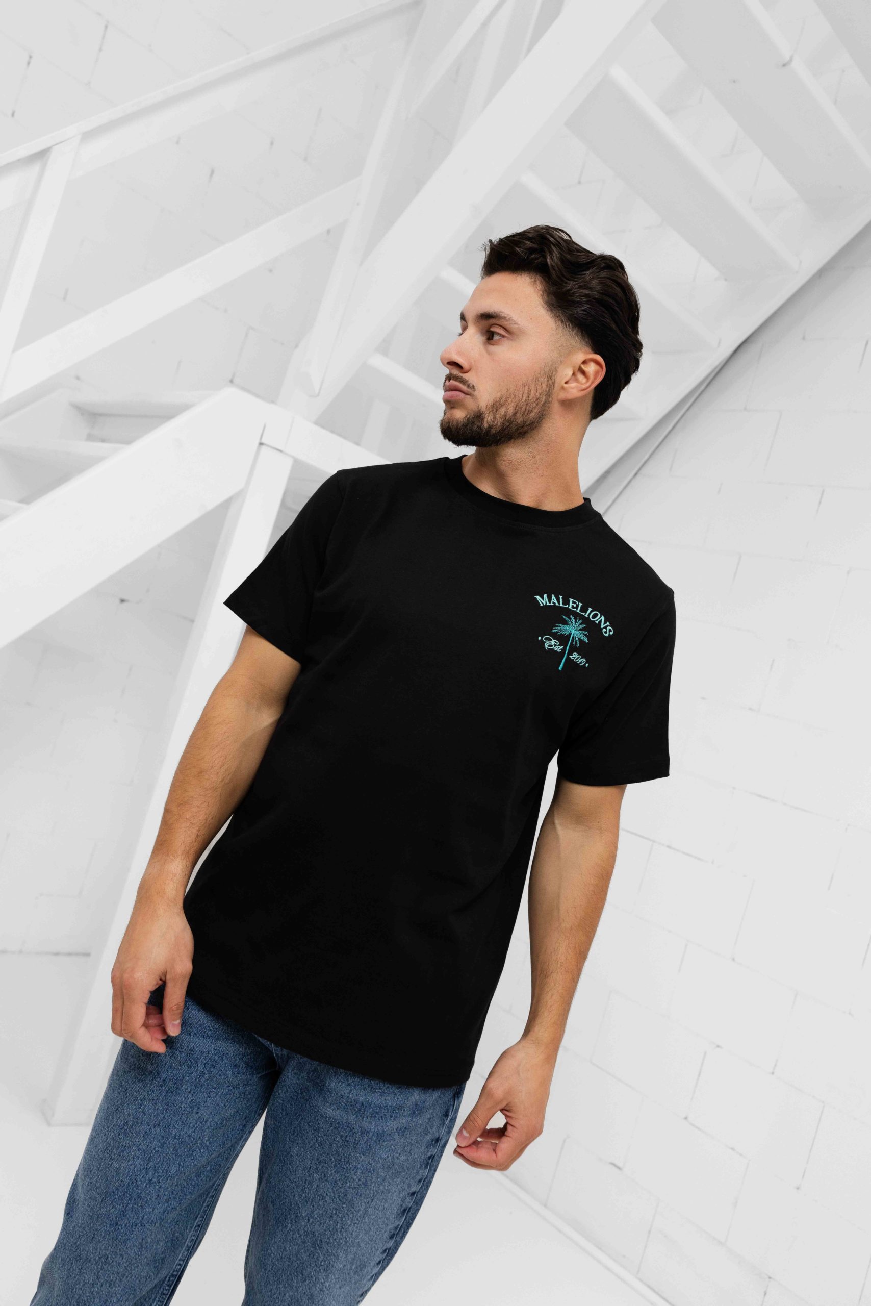 Malelions Jungle T-Shirt Heren Zwart