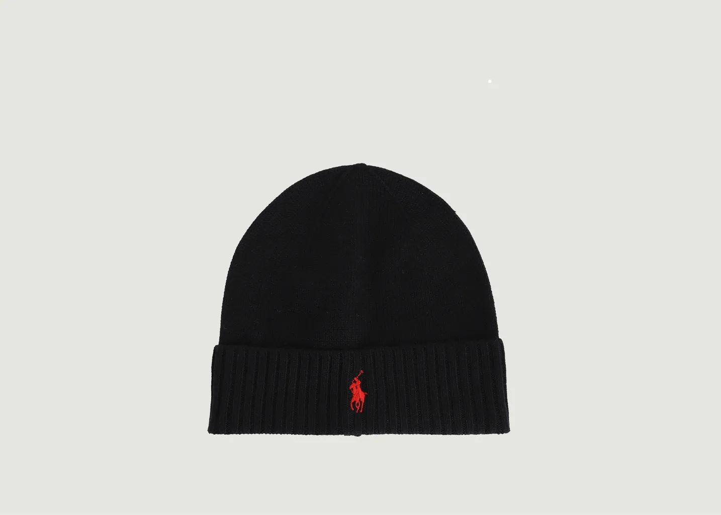 Bonnet siglé en laine mérinos Polo Ralph Lauren