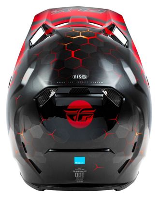 Casque intégral Fly Racing Fly Formula CC Tektonik Noir / Rouge / Orange