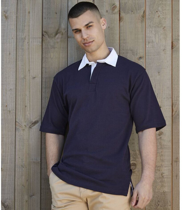 Front row FR003 - Rugby Shirt Homme Manches Courtes 100% Coton