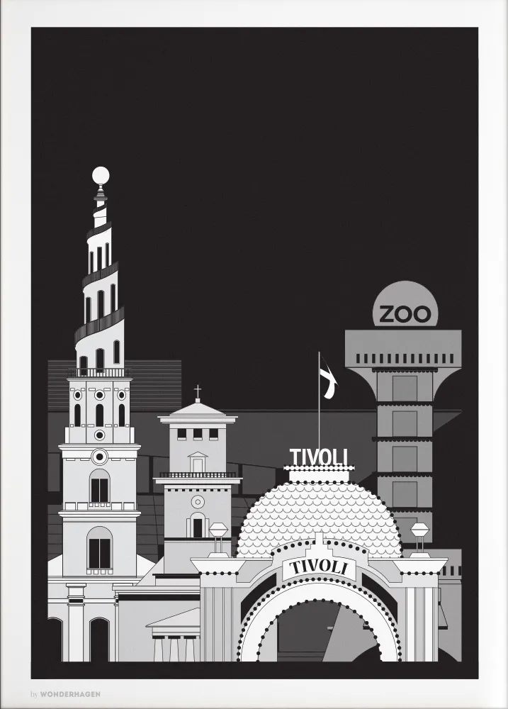 Poster&Frame Plakat Black City