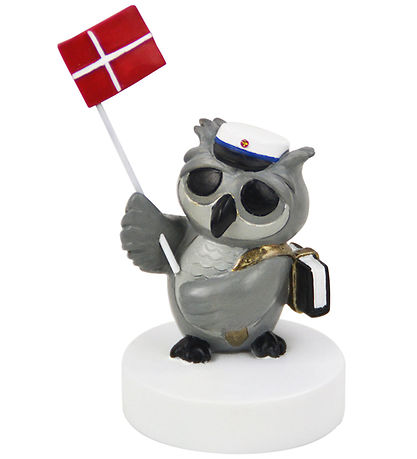 Kids by Friis Eule m. Buch und Flagge - Blau