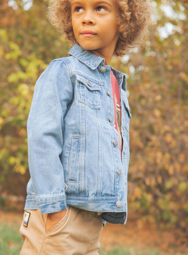 Veste bleue en jean