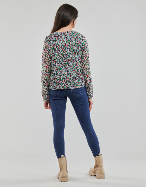 Only - ONLDANIELLE FR L/S V-NECK LUREX TOP PTM - Multicolore