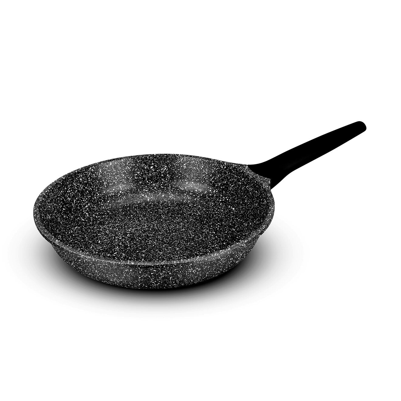 Durand Dupont Poêle fonte d'aluminium induction effet pierre gisors p24tfi noire - D.24 cm