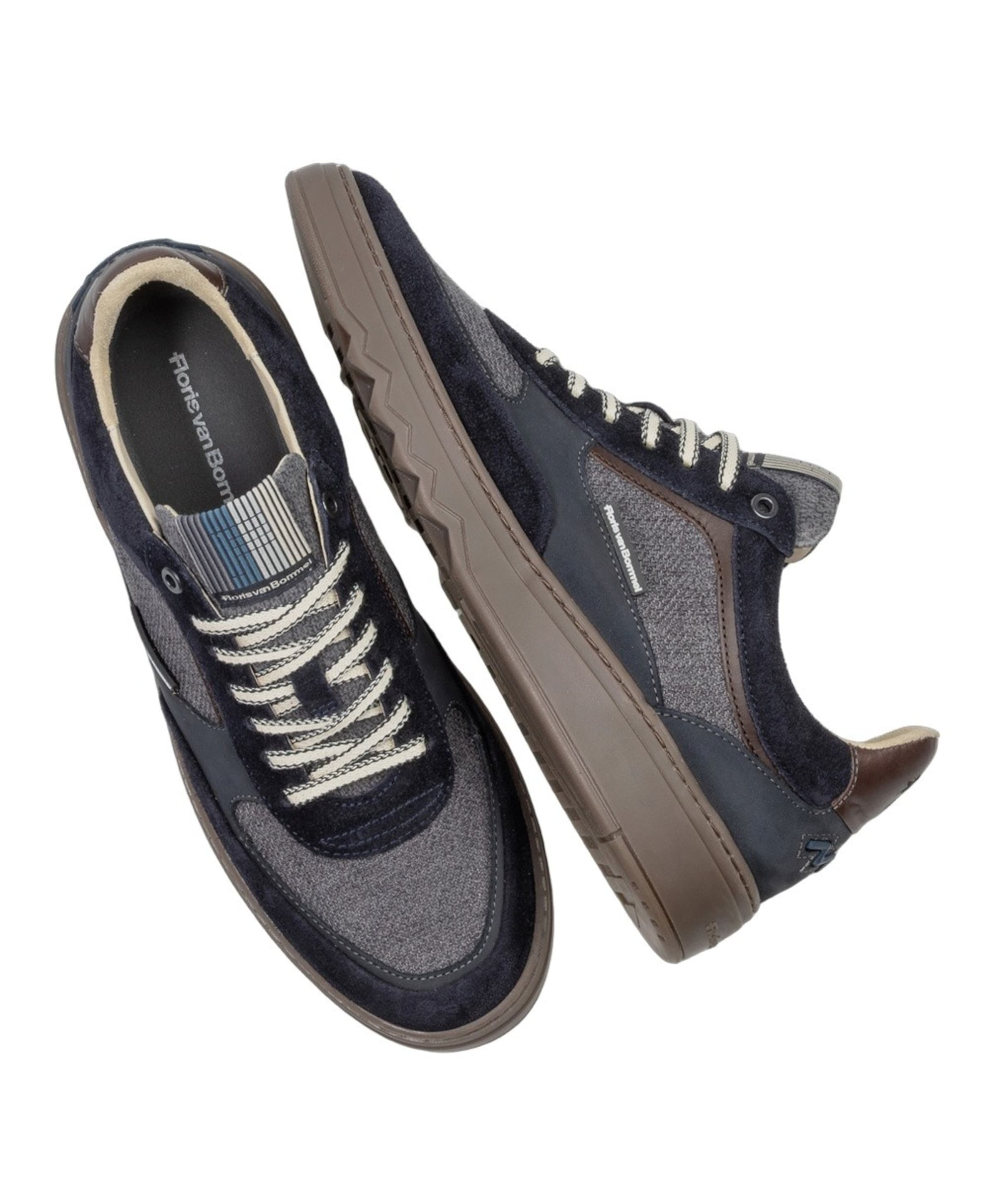 Floris van Bommel heren veterschoenen blauw